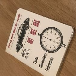 Porsche 911 Classic Specifications Techniques mini-book original
