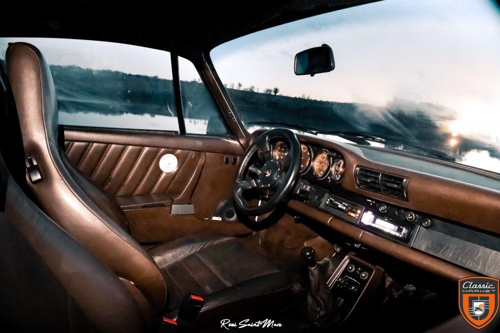 3.2 1986 911 beige pastel interieur chocolat