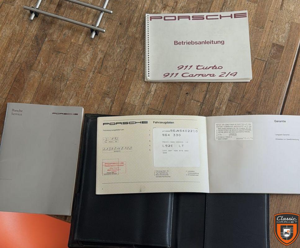 Rare Porsche 911 type 964 Carrera 2 Phase 2 BVM TO Carnet Peinture complète Service Entretien CP