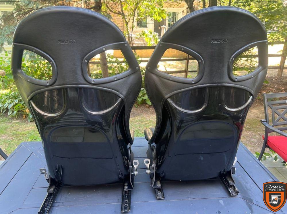 Porsche 996 911 GT3 Euro Seats Black Leather OEM Sliders & Hardware