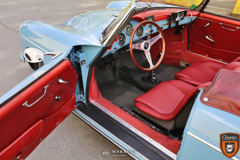 Porsche 356 Roadster BT5 1960 - Matching - Aetna Blue with red !