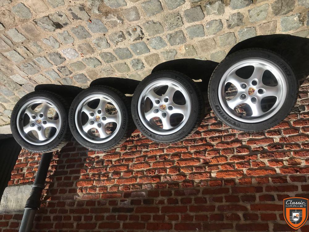 Jantes Porsche cup II 993 + pneus Michelin PS4 neufs